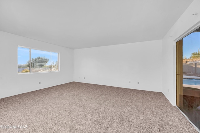 unfurnished room with carpet flooring