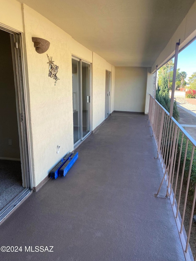 view of balcony