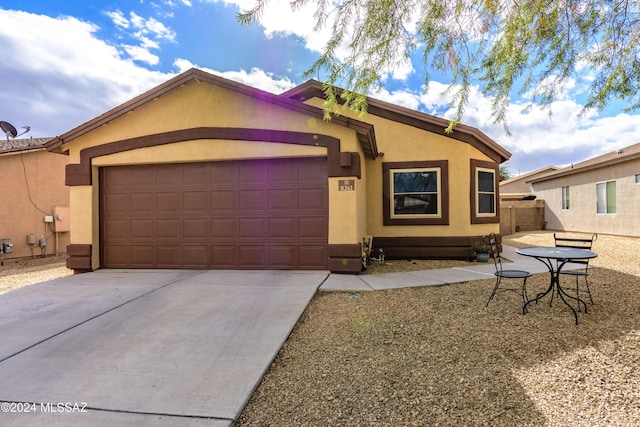 ranch-style house with a garage