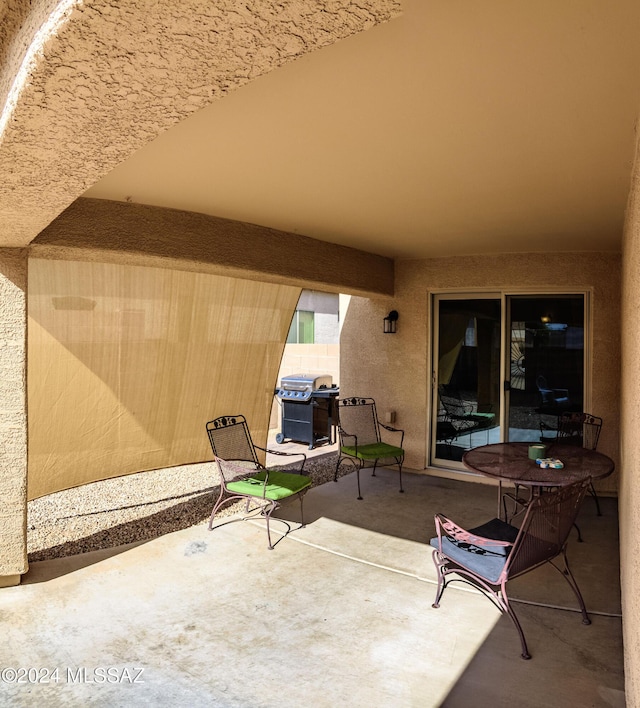 view of patio / terrace with area for grilling