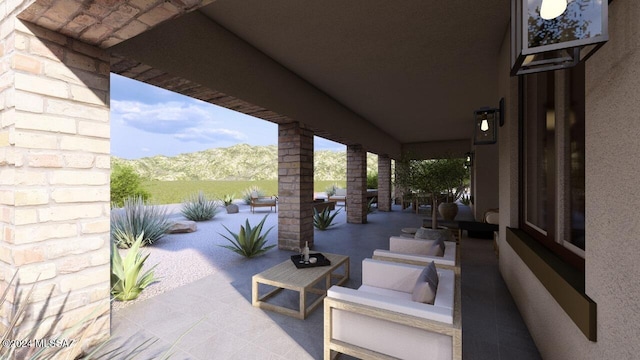 view of patio / terrace featuring outdoor lounge area