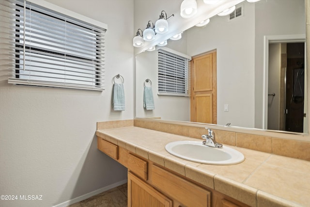 bathroom with vanity