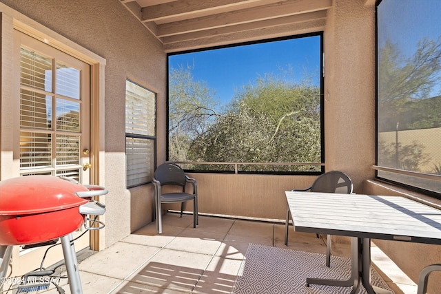 view of sunroom / solarium