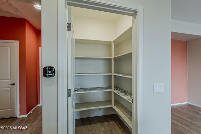 pantry featuring visible vents