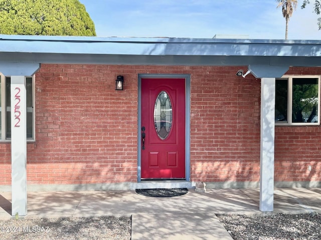 view of property entrance