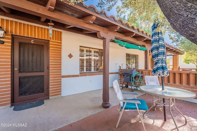 exterior space with a patio area