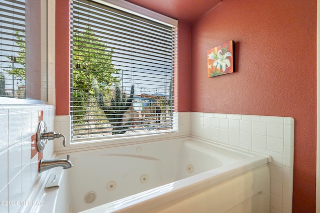 bathroom with a bathing tub