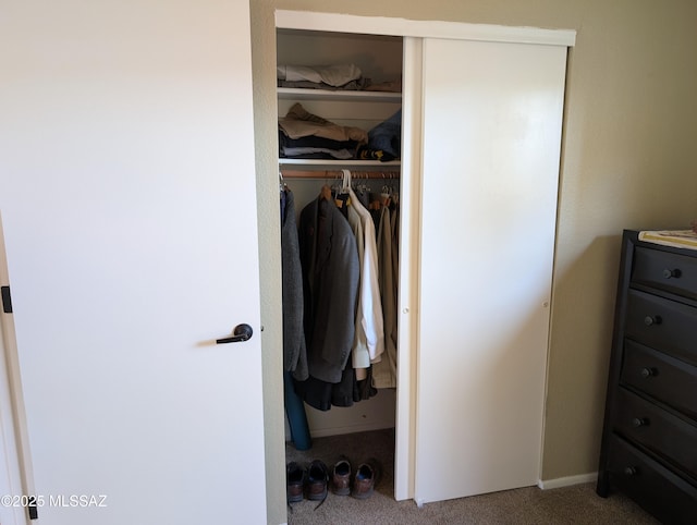 view of closet