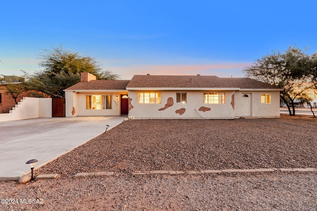 view of ranch-style house