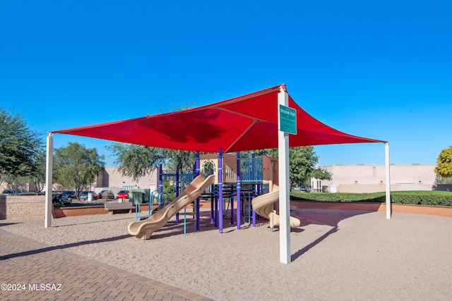 view of jungle gym