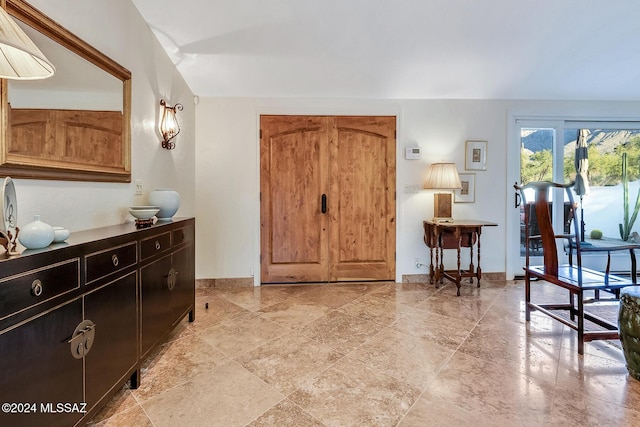 view of foyer entrance