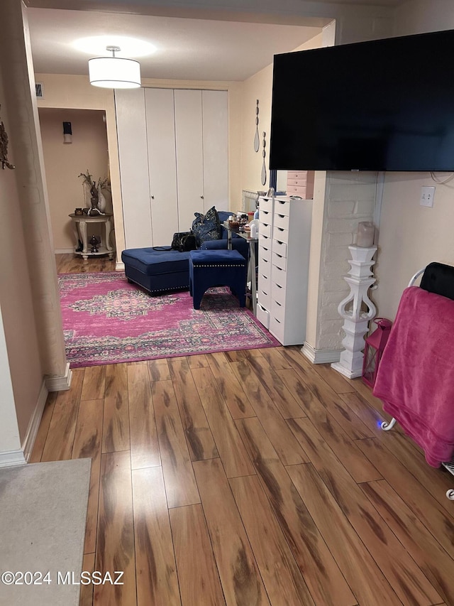 interior space featuring hardwood / wood-style floors