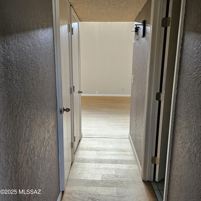 hallway featuring light hardwood / wood-style flooring