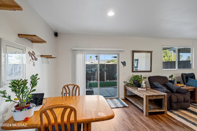 dining room featuring hardwood / wood-style flooring