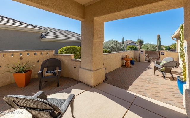 view of patio