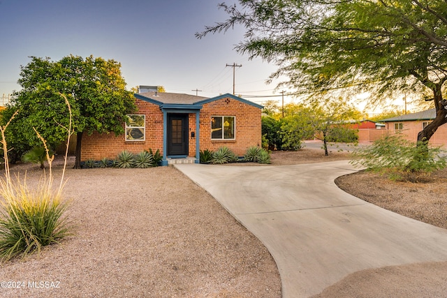 view of front of home