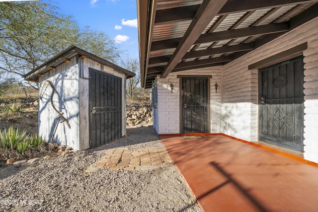 exterior space with a patio area