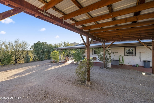 view of patio featuring grilling area