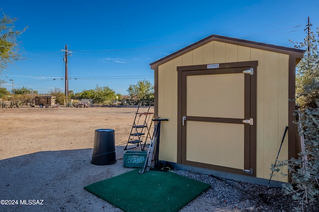 view of outbuilding