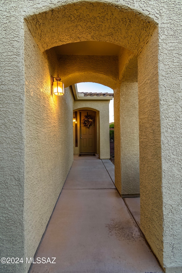 view of corridor