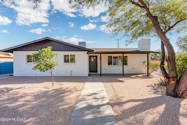 view of ranch-style house