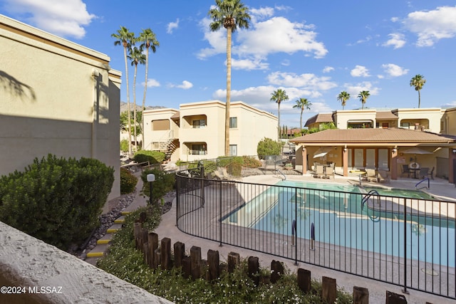 view of pool with a patio