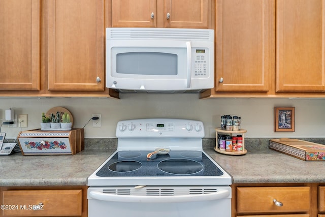 kitchen featuring white appliances