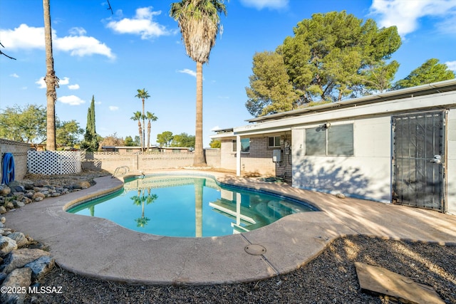 view of pool