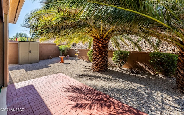 5860 S Painted Canyon Dr, Green Valley, AZ 85622 - fenced backyard featuring a patio area