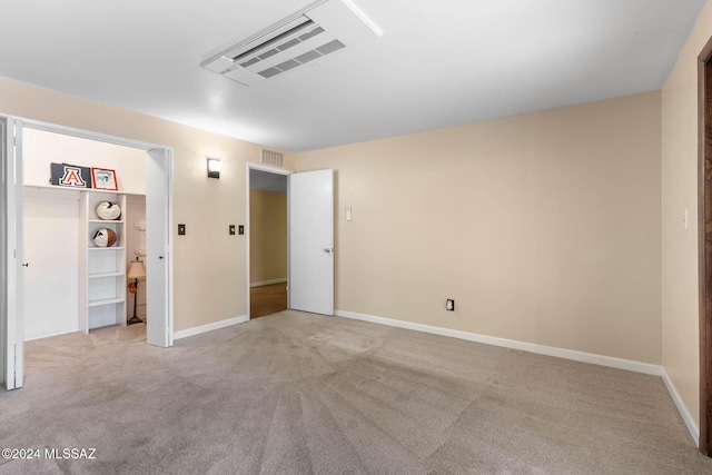 interior space with light colored carpet