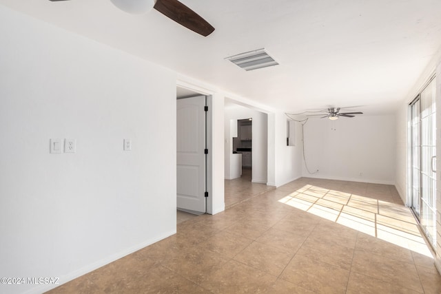 view of tiled spare room