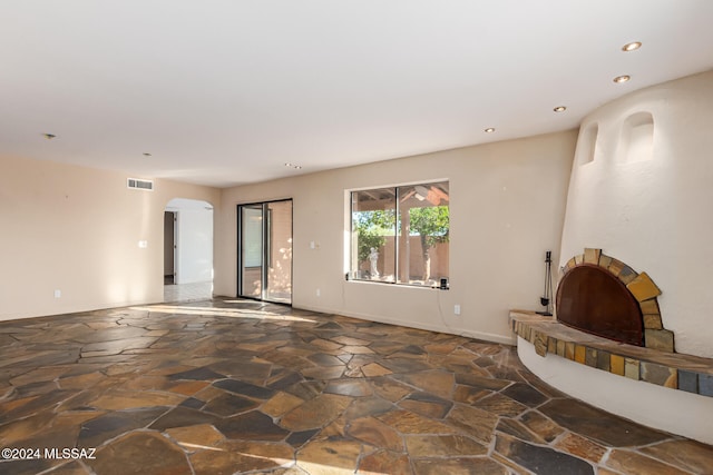 view of unfurnished living room