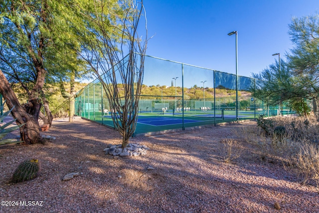 view of tennis court