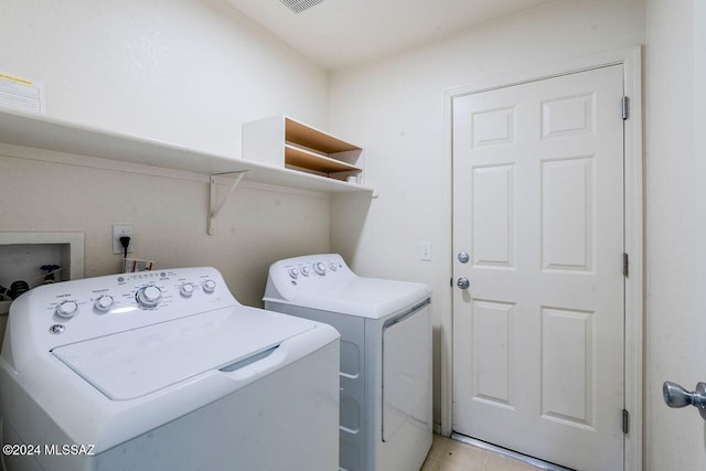 laundry room with washer and clothes dryer