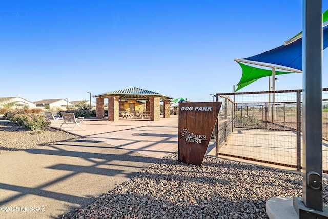 view of property's community featuring a gazebo