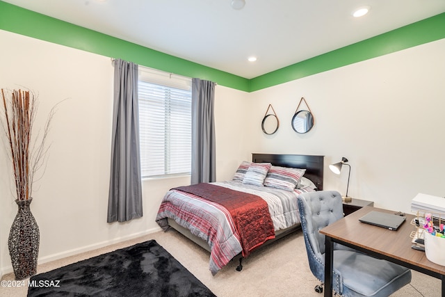 bedroom with carpet flooring