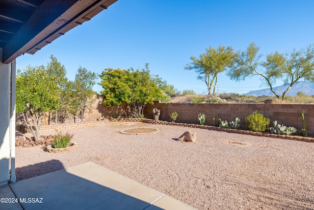 view of yard with a patio