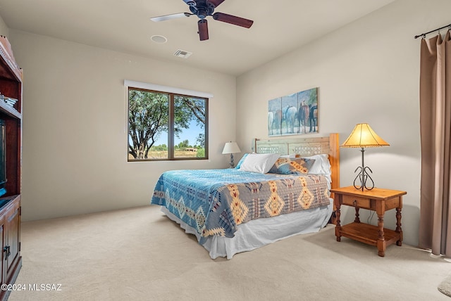 206 Circulo Veranera, Tubac, AZ 85646 - carpeted bedroom with ceiling fan