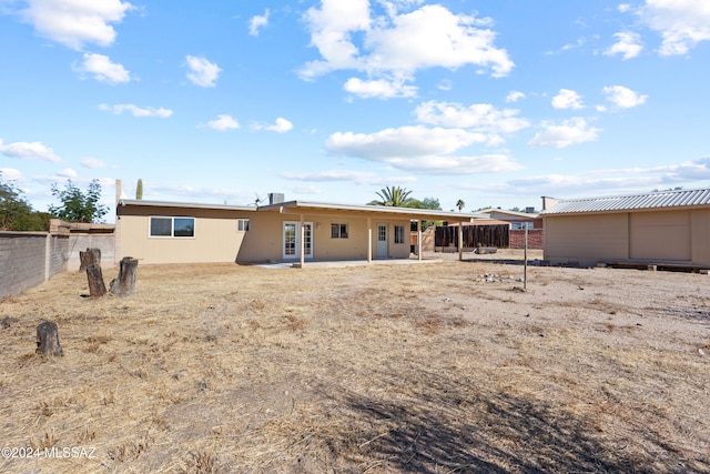 view of rear view of property