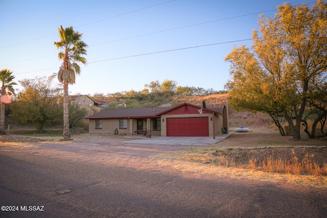 view of front of home featuring a garage