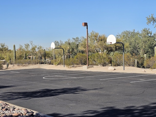 view of basketball court