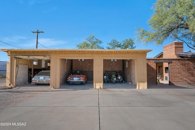 view of parking / parking lot