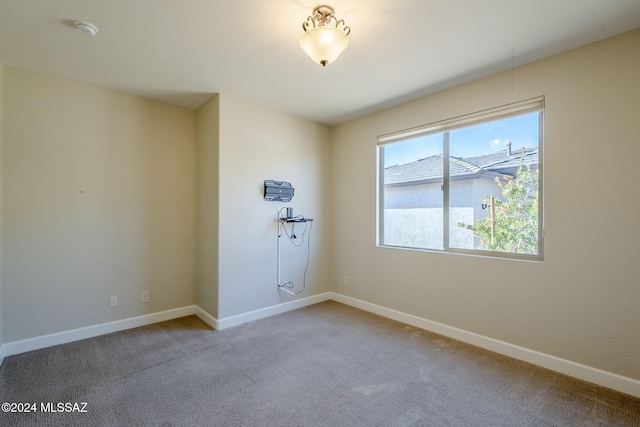 view of carpeted empty room