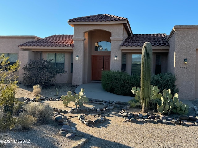 view of front of home