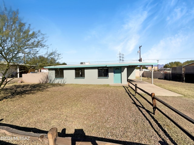 view of ranch-style home