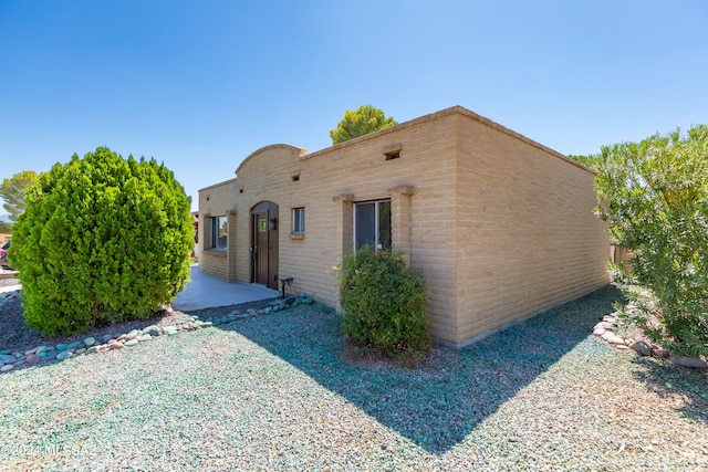 view of pueblo-style home