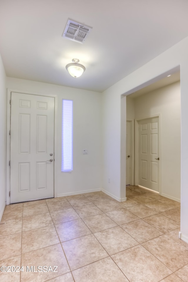 view of tiled foyer