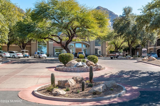 view of home's community featuring a mountain view