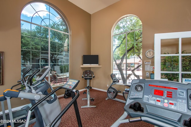 view of exercise room