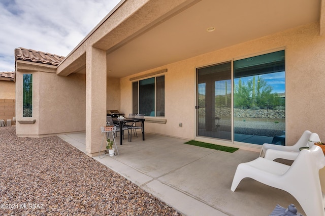 view of patio / terrace featuring outdoor dining area